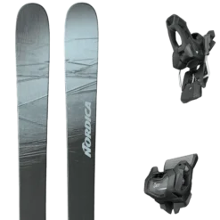 NORDICA UNLEASHED 108 SILVER/BLK/RUST + TYROLIA ATTACK 11 GW W/O BRAKE A