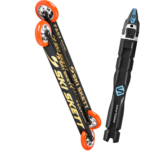 SKI SKETT FAST SKATE PRO + SALOMON PROLINK RACE SKATE 1 SKI SKETT FAST SKATE PRO + SALOMON PROLINK RACE SKATE