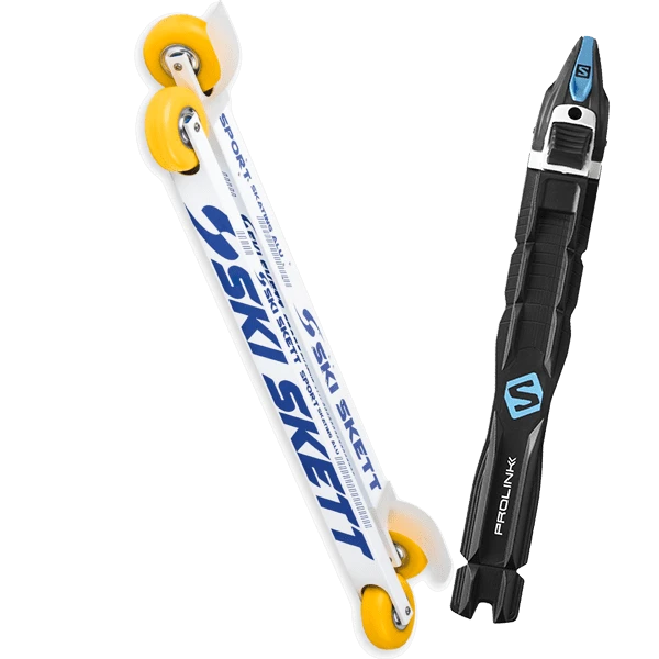 SKI SKETT SPORT SKATE PV + SALOMON PROLINK RACE SKATE 1 SKI SKETT SPORT SKATE PV + SALOMON PROLINK RACE SKATE