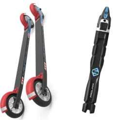 KV+ ROLLERSKI LAUNCH SKATE CURVED 60 CM STANDARD WHEELS + SALOMON PROLINK RACE SKATE