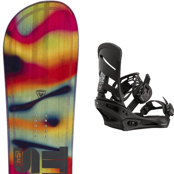 ROSSIGNOL TRICKSTICK + BURTON MISSION BLACK 1 ROSSIGNOL TRICKSTICK + BURTON MISSION BLACK