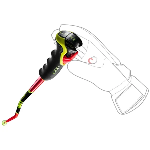 LEKI WORLDCUP LITE GS 3D RED/BLACK/NEON YELLOW 23 4 LEKI WORLDCUP LITE GS 3D RED/BLACK/NEON YELLOW 23 - Image 4
