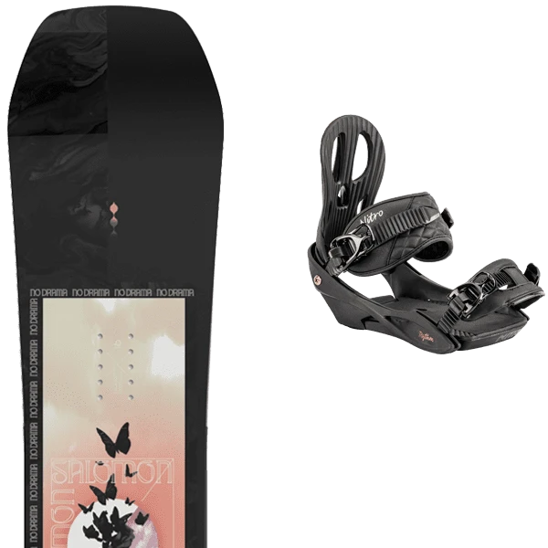 SALOMON NO DRAMA + NITRO RYTHM BLACK BRONZE 1 SALOMON NO DRAMA + NITRO RYTHM BLACK BRONZE