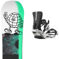 SALOMON SLEEPWALKER GROM + SALOMON RHYTHM JR BLACK/WHITE