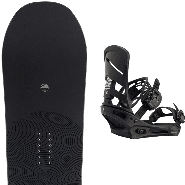 ARBOR FORMULA CAMBER + BURTON MISSION BLACK 1 ARBOR FORMULA CAMBER + BURTON MISSION BLACK