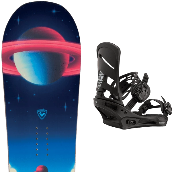 ROSSIGNOL REVENANT WIDE + BURTON MISSION BLACK 1 ROSSIGNOL REVENANT WIDE + BURTON MISSION BLACK