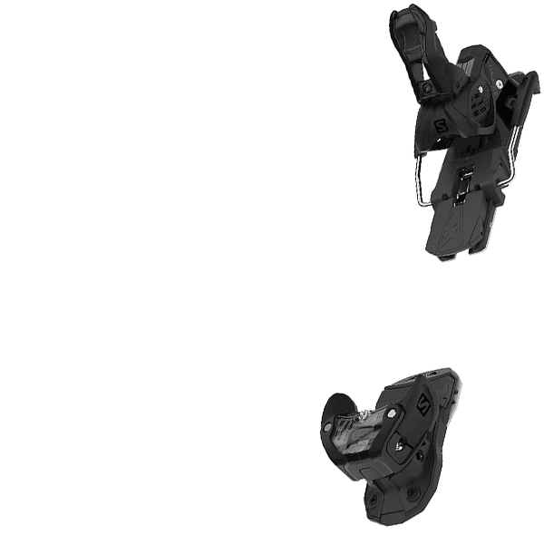 SALOMON WARDEN MNC 13 BLACK MAT + SALOMON STOP SKI C100 1 SALOMON WARDEN MNC 13 BLACK MAT + SALOMON STOP SKI C100