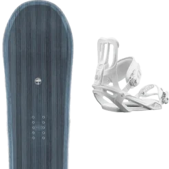Cheap Ski Gear 45 ARBOR ETHOS + SALOMON SPELL W WHITE